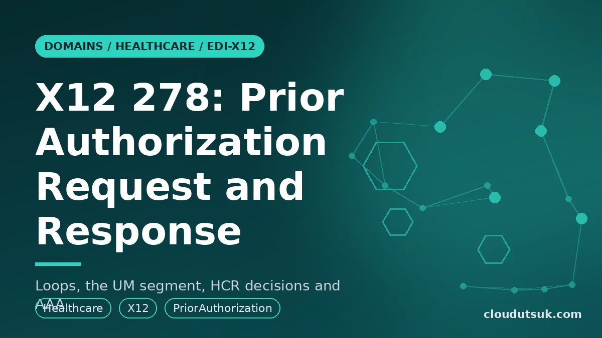 Cover image: X12 278: Prior Authorization Request and Response