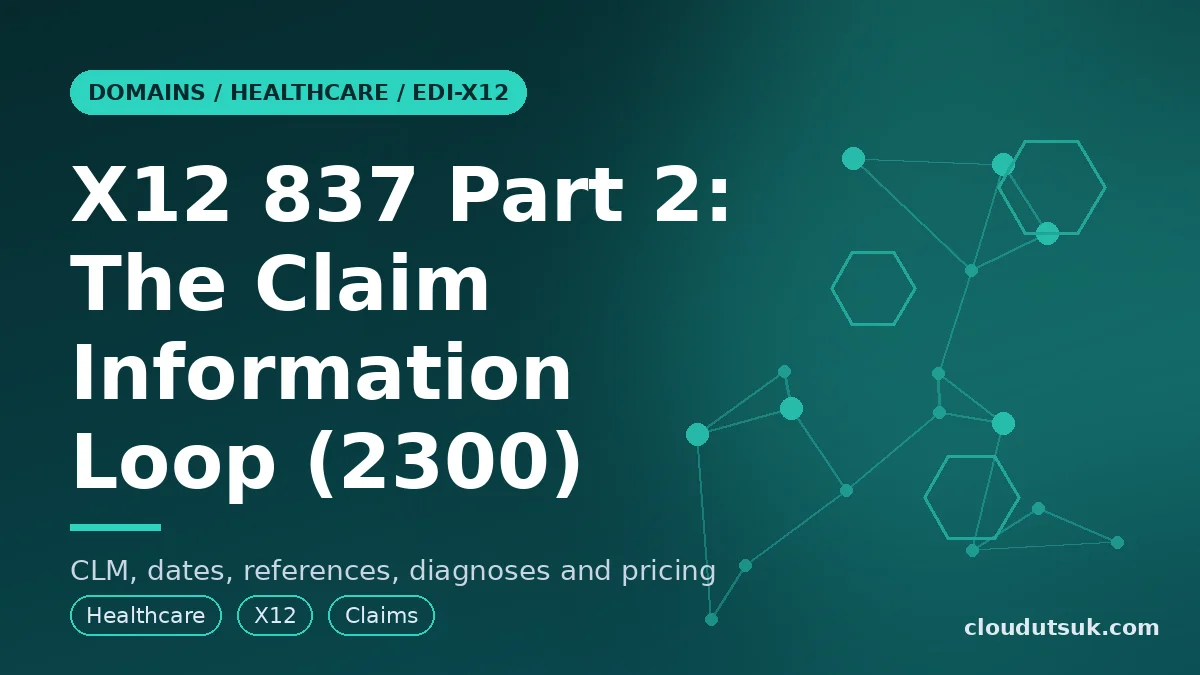 Cover image: X12 837 Part 2: The Claim Information Loop (2300)