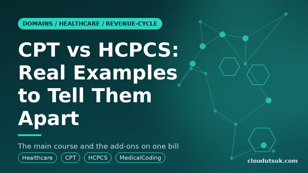 Cover image: CPT vs HCPCS: Real Examples to Tell Them Apart