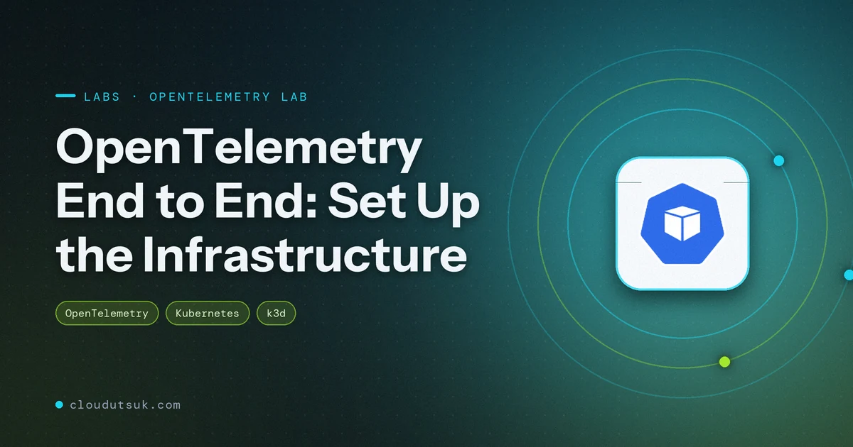 OpenTelemetry End to End: Set Up the Infrastructure - Labs hero image