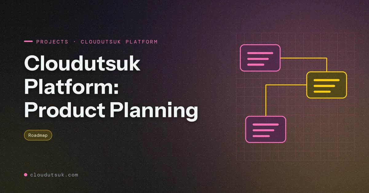 Cloudutsuk Platform: Product Planning - Projects hero image