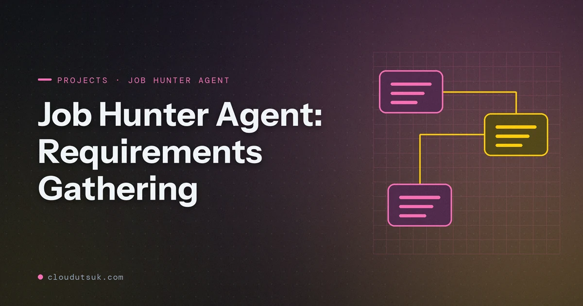 Job Hunter Agent: Requirements Gathering - Projects hero image