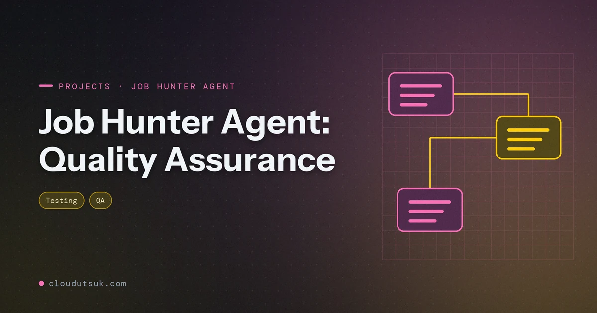 Job Hunter Agent: Quality Assurance - Projects hero image