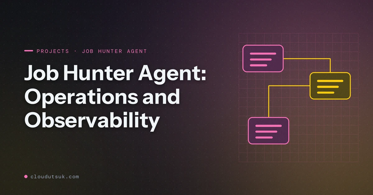 Job Hunter Agent: Operations and Observability - Projects hero image