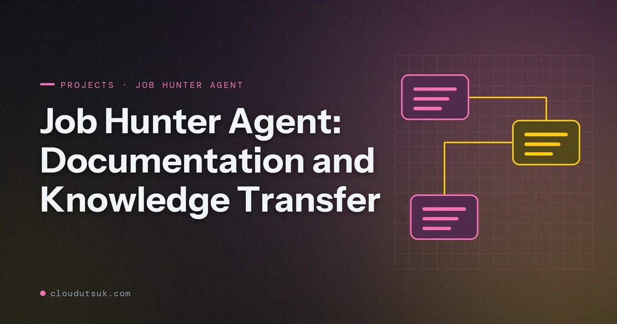 Job Hunter Agent: Documentation and Knowledge Transfer - Projects hero image