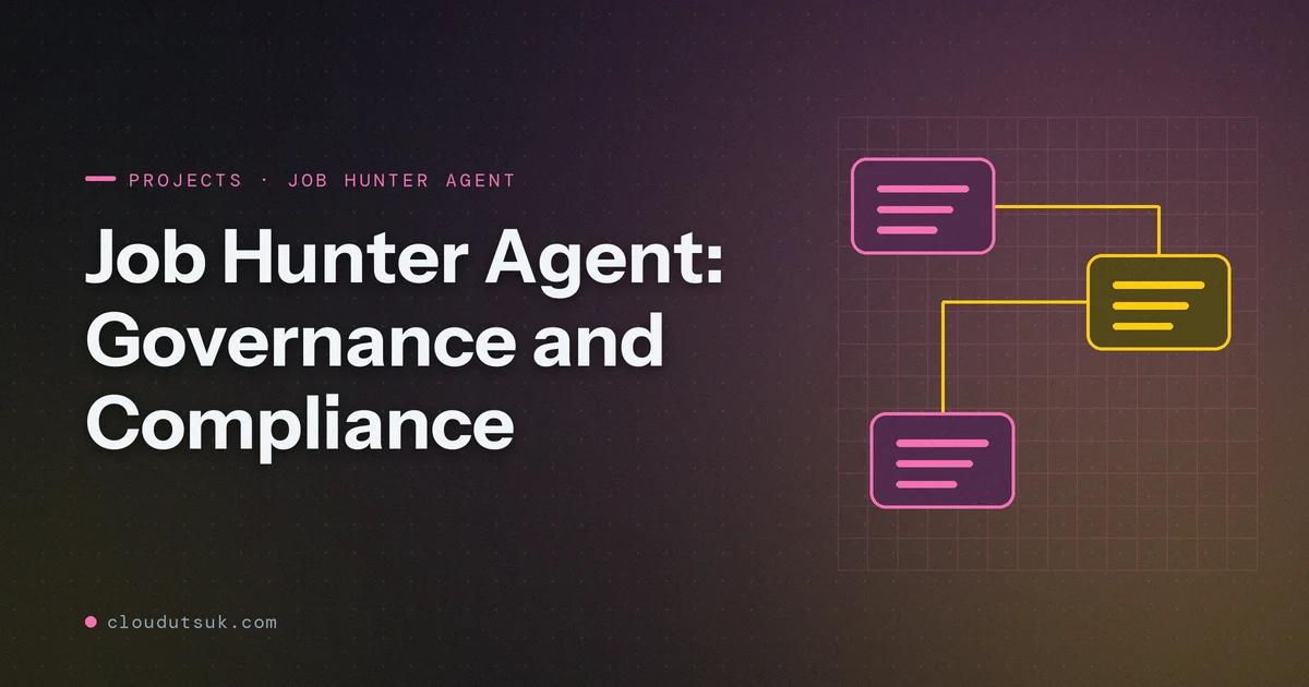 Job Hunter Agent: Governance and Compliance - Projects hero image