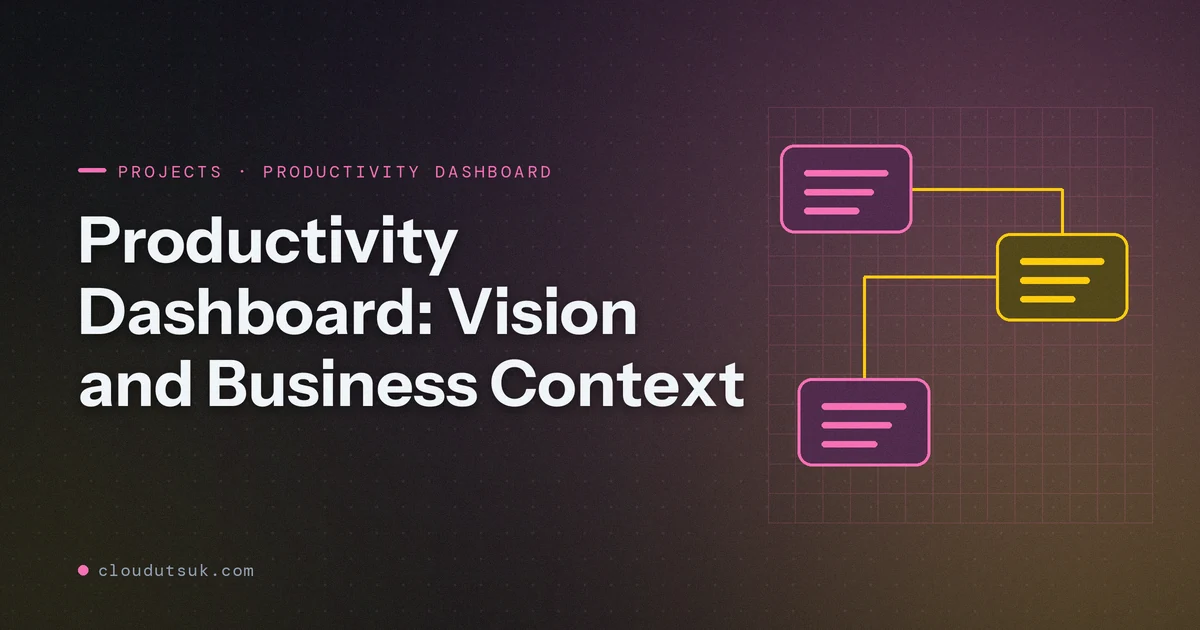 Productivity Dashboard: Vision and Business Context - Projects hero image