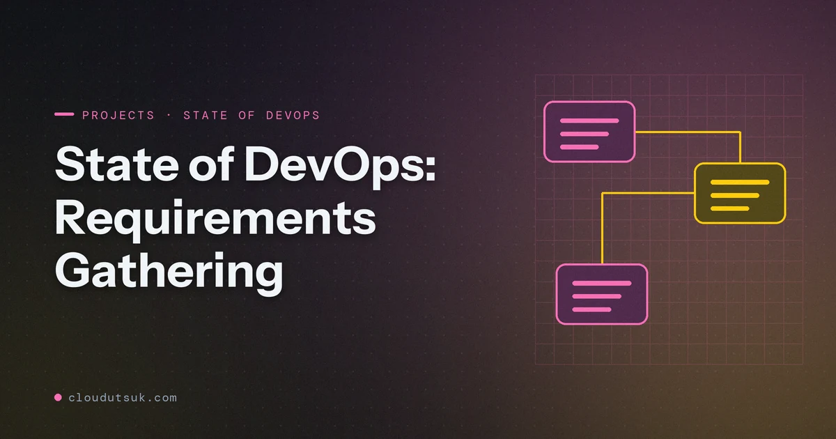 State of DevOps: Requirements Gathering - Projects hero image